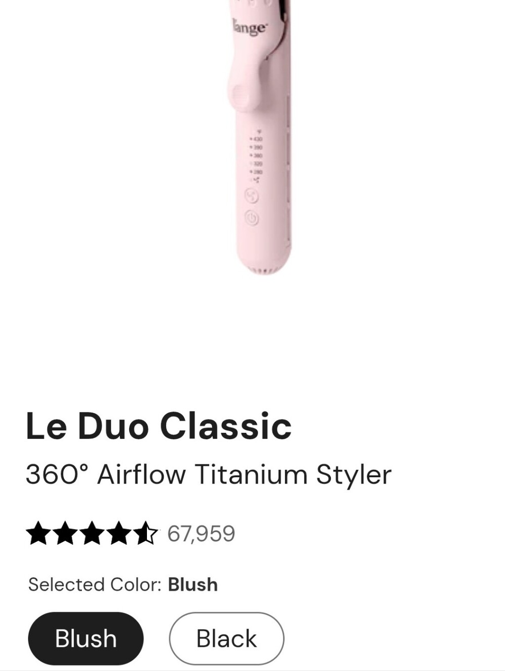 Lange Women Airflow Styler - Pale Pink